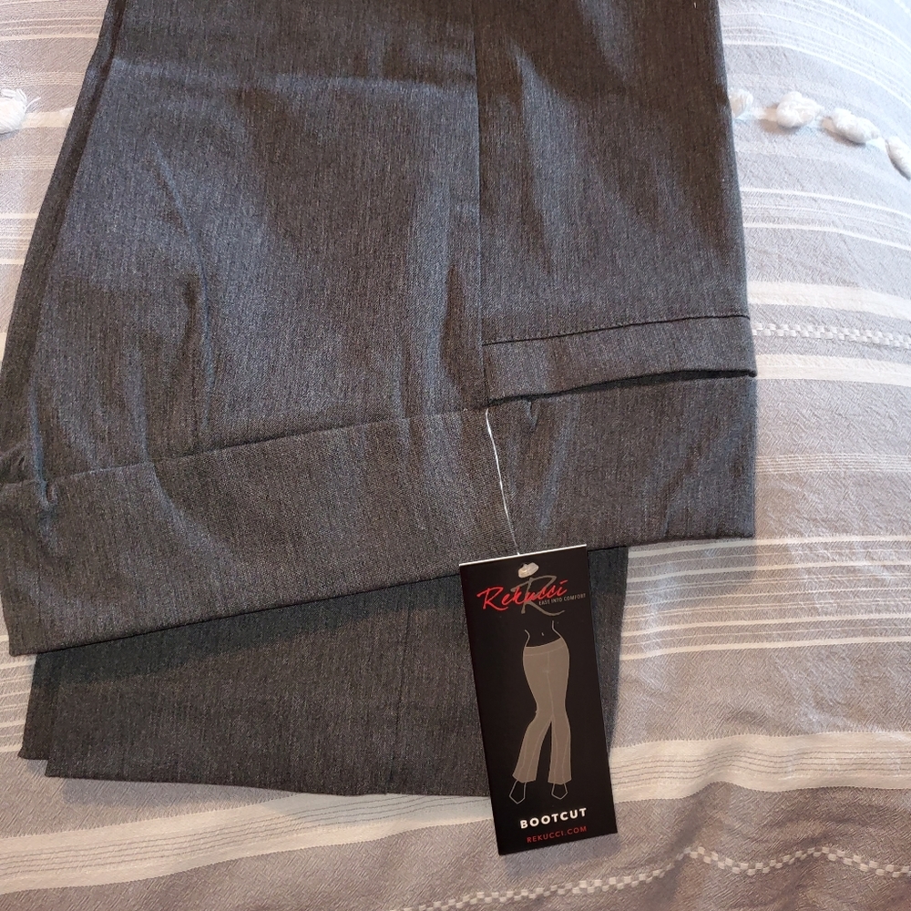 Pant, dressy boot cut fitted , fit like a glove comfortable